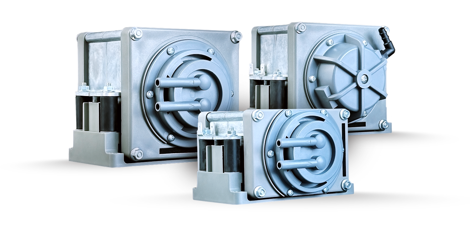 Sortiment RICHTER Pumpen | Linear synchron Membran-Kompressoren und Vakuumpumpen