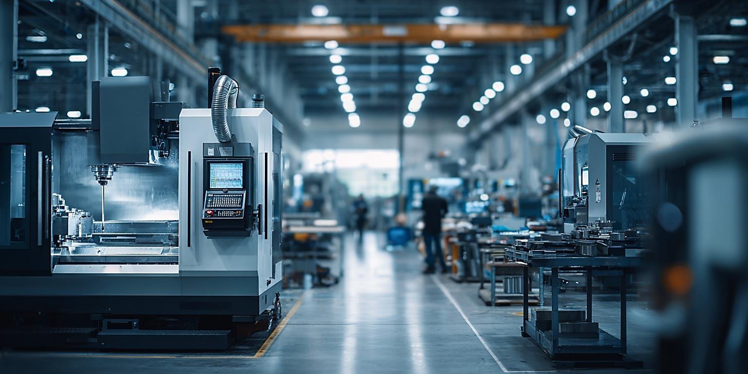 CNC-Fertigung in der Produktionshalle von Homburger Maschinenbau