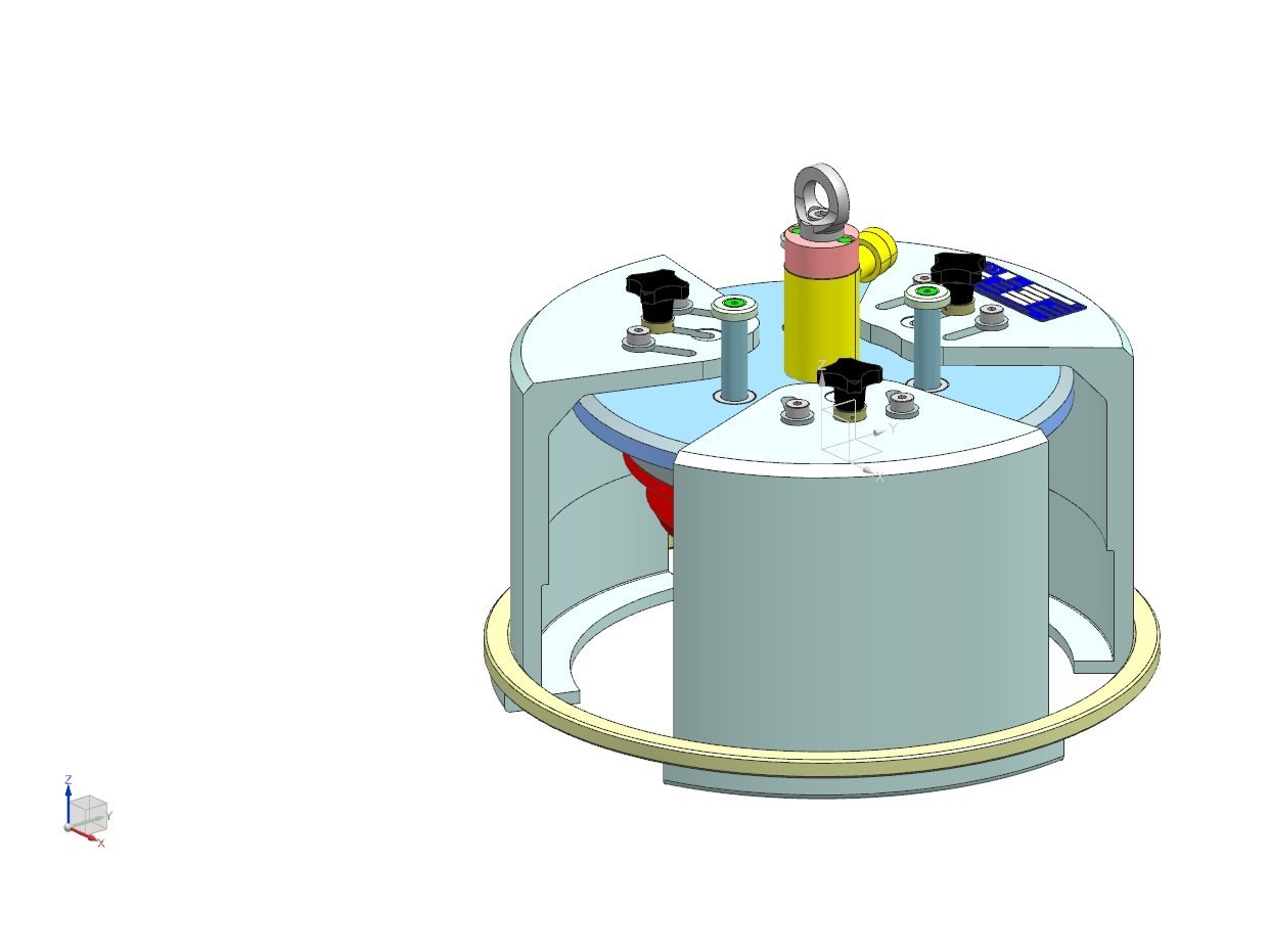 3D-Konstruktion eines Pullers für die Triebwerkswartung